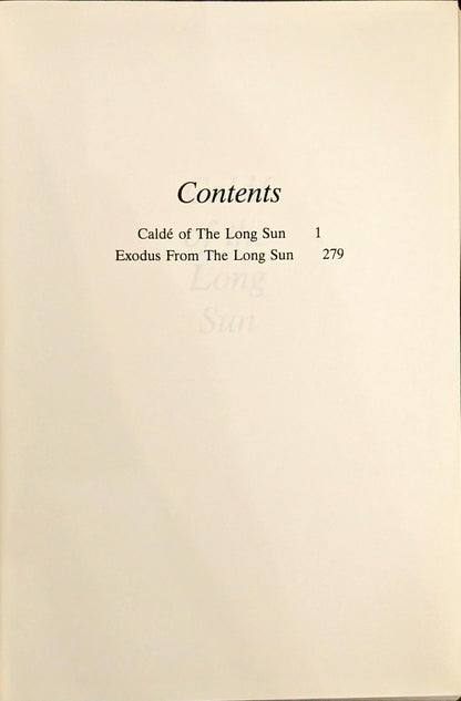 Epiphany of The Long Sun by Gene Wolfe