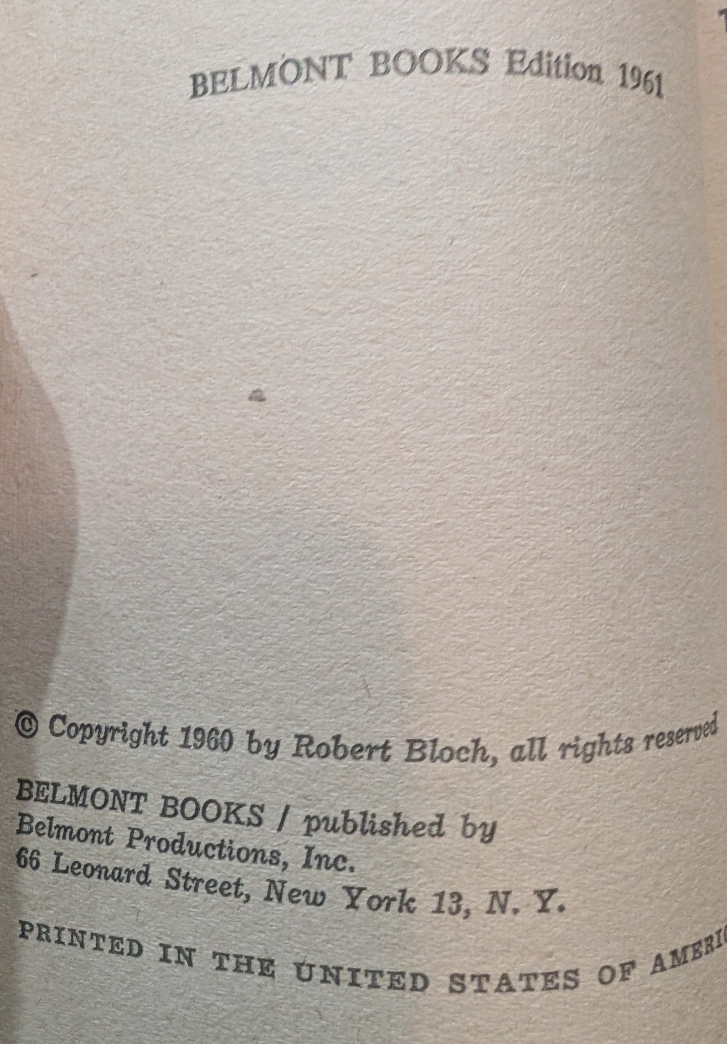Nightmares by Robert Bloch