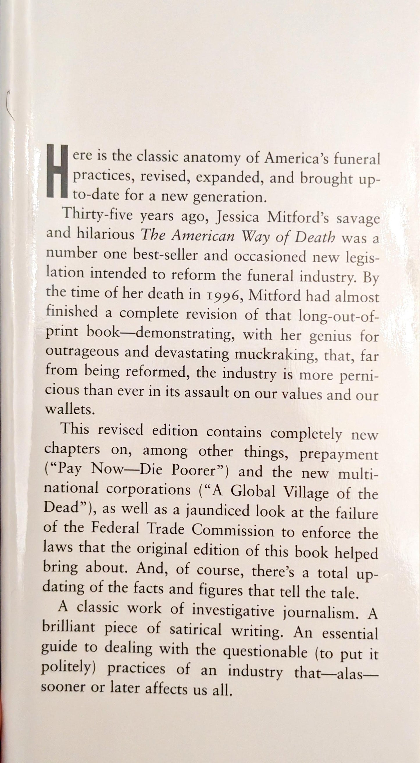 The American Way of Death Revisited by Jessica Mitford