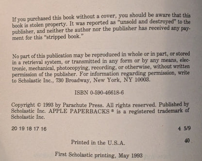 The Girl Who Cried Monster (Goosebumps #8) by R. L Stine