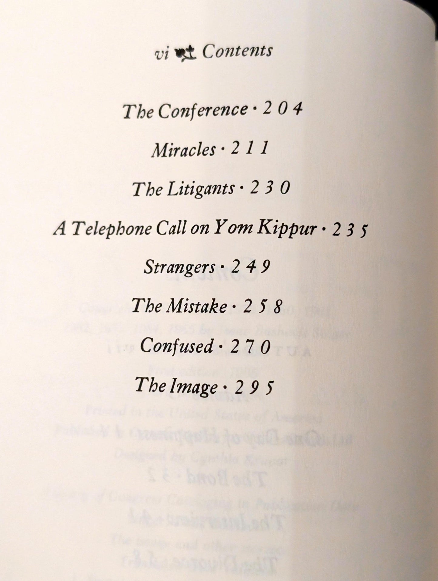 The Image and Other Stories by Isaac Bashevis Singer