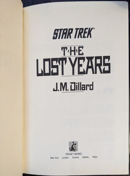 Star Trek: The Lost Years by J.M Dillard