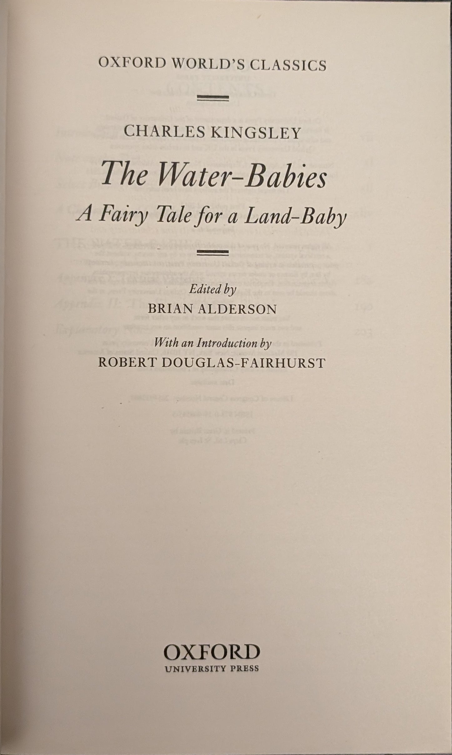 The Water-Babies: A Fairy Tale for a Land-Baby by Charles Kingsley