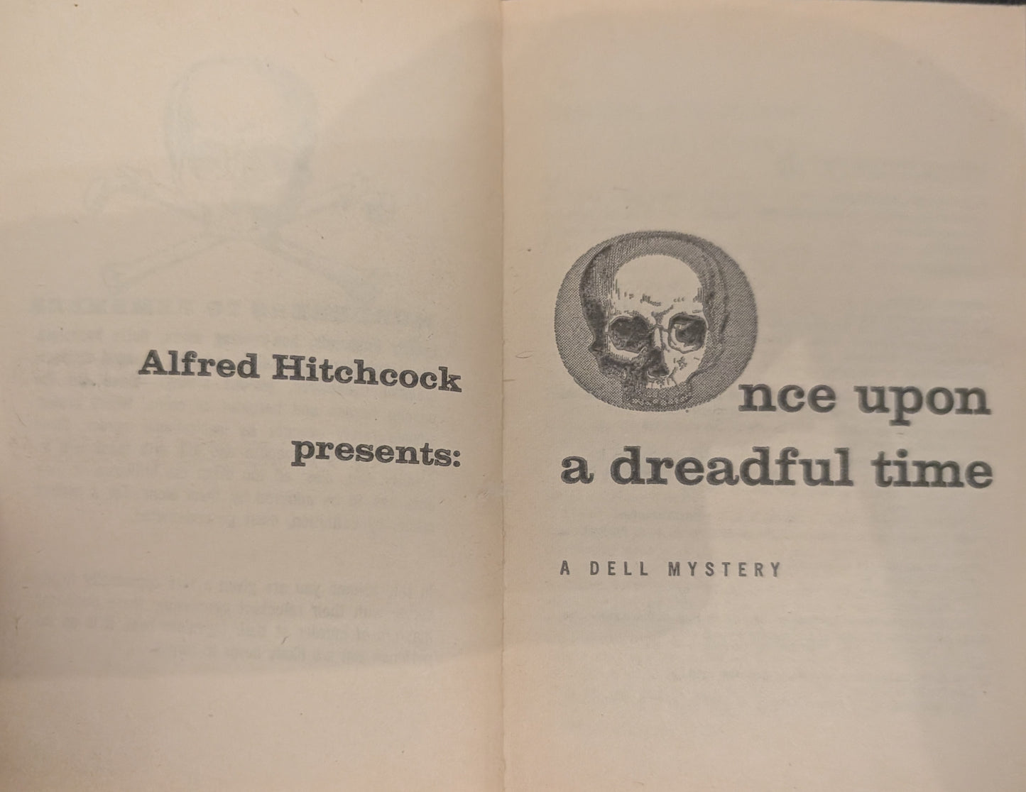 Once Upon a Dreadful Time edited by Alfred Hitchcock