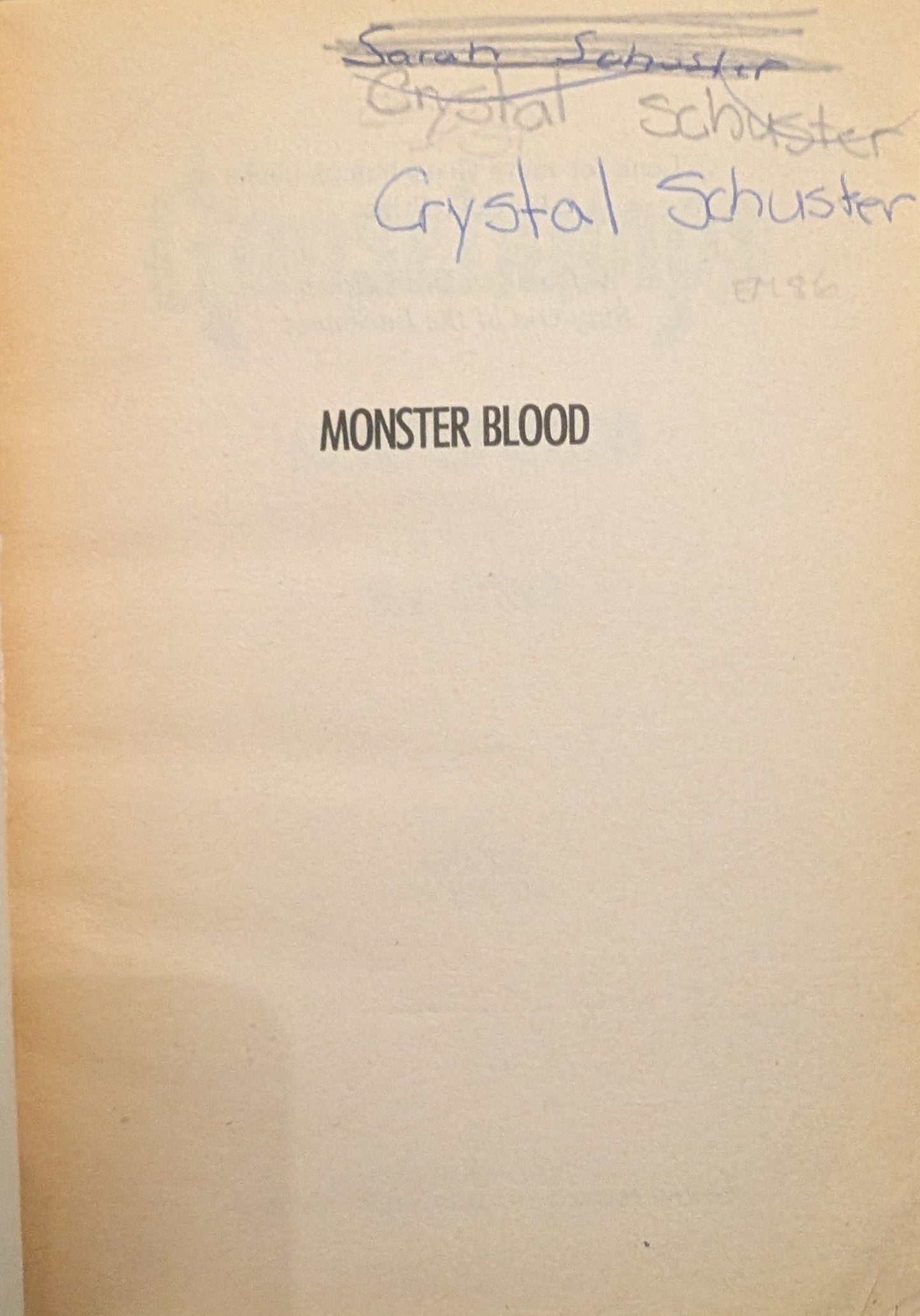 Monster Blood (Goosebumps #3) by R.L Stine