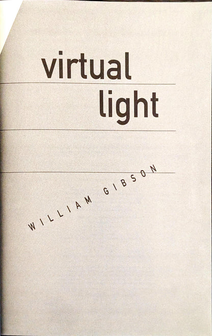 Virtual Light by William Gibson