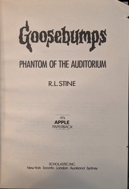 Phantom of the Auditorium (Goosebumps #24) by R.L Stine