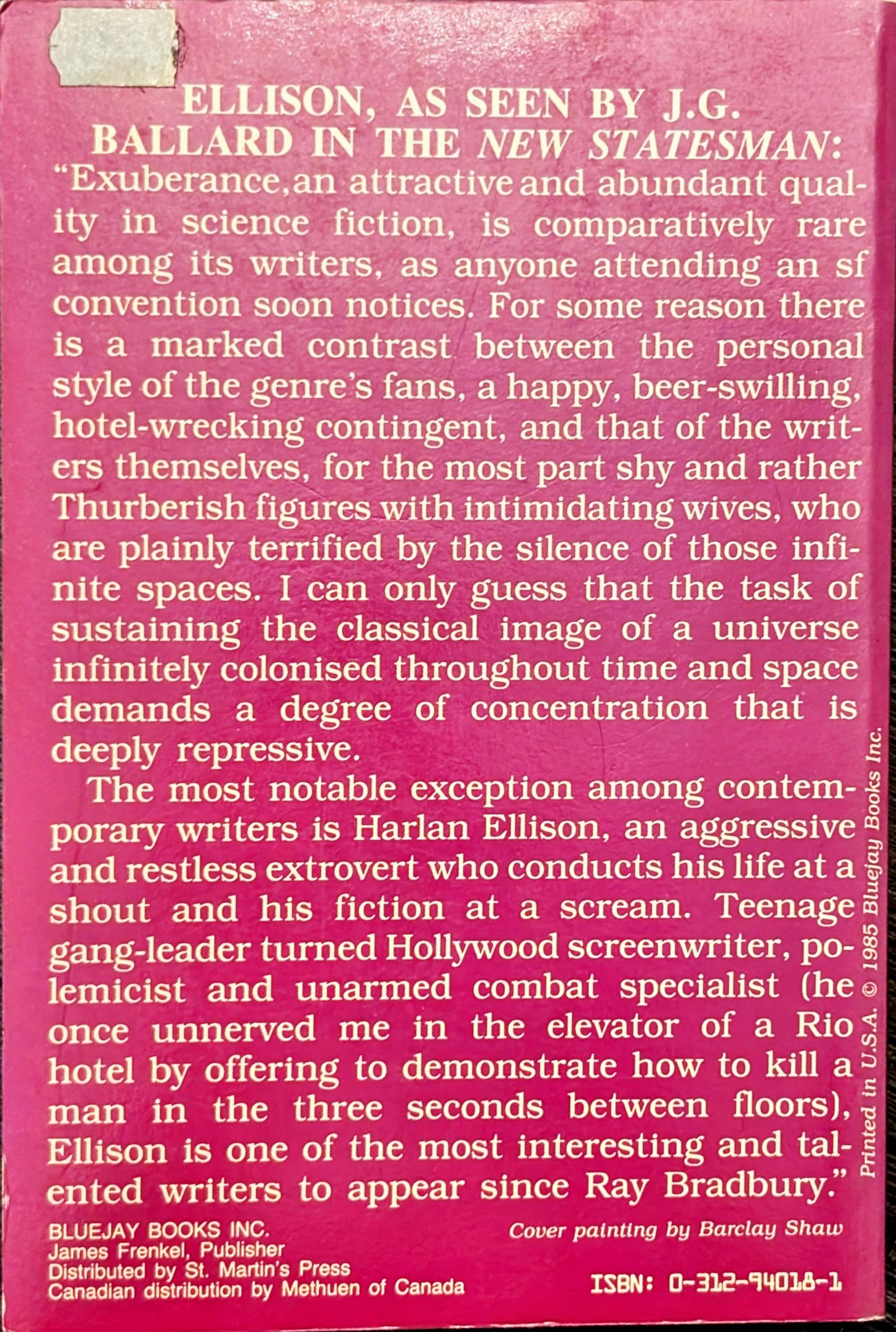 Approaching Oblivion by Harlan Ellison