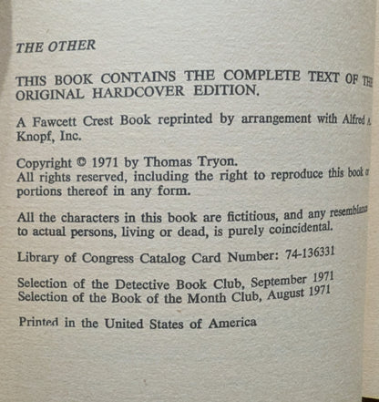 The Other by Thomas Tryon