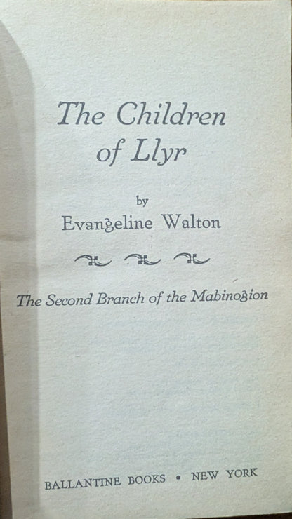 The Children of Llyr by Evangeline Walton