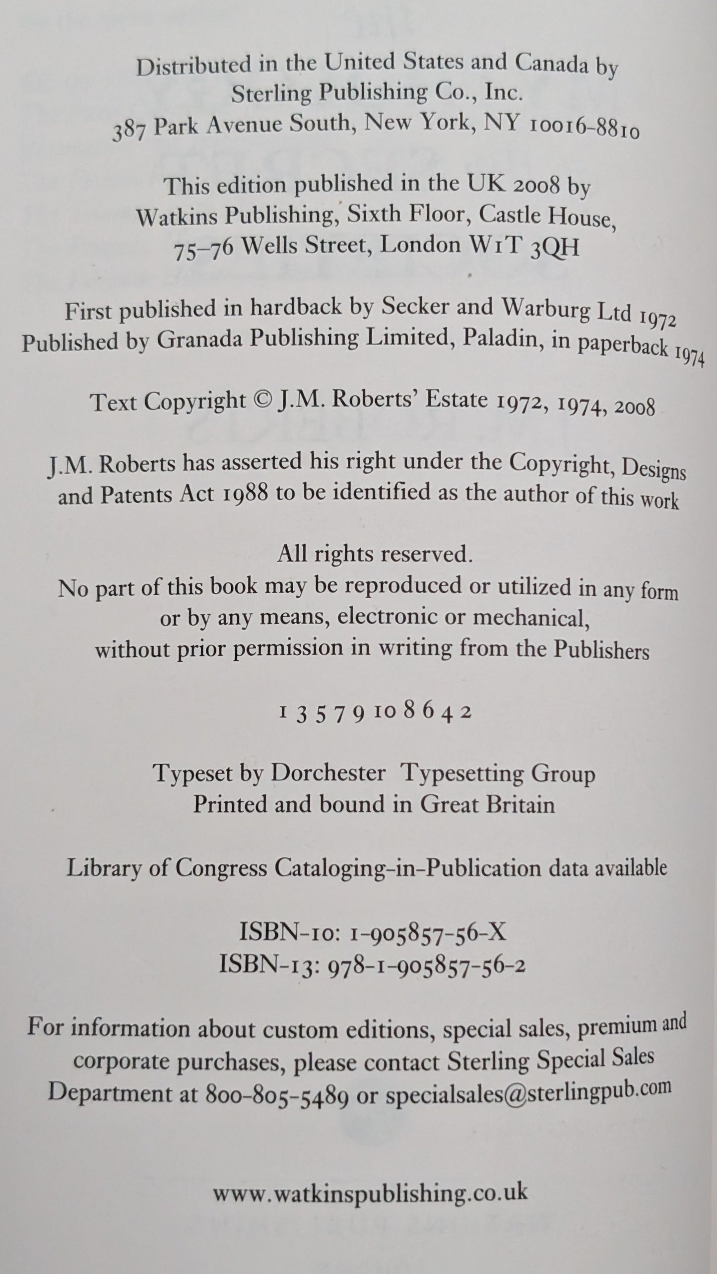 The Mythology of the Secret Societies by J.M Roberts