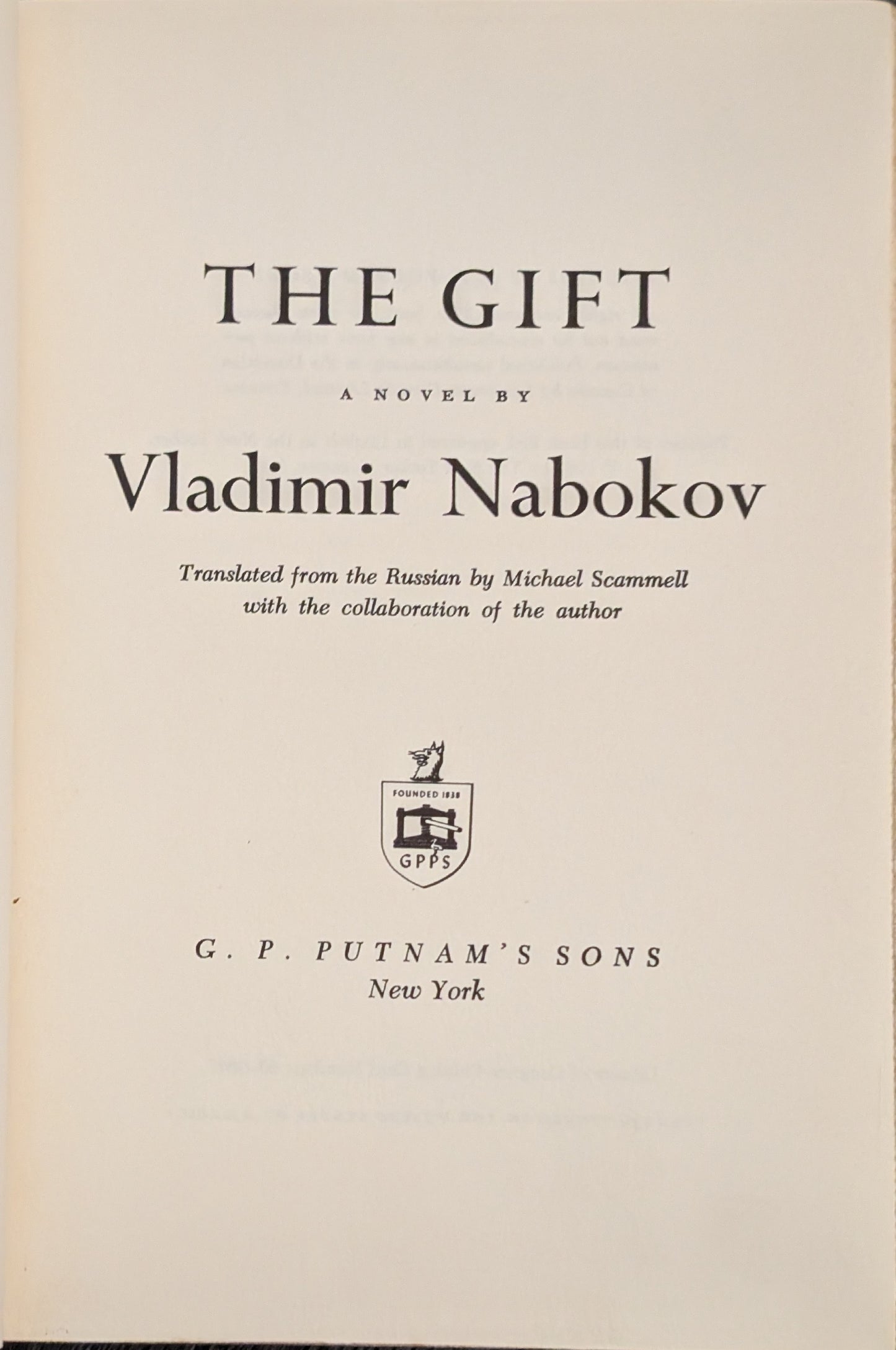 The Gift by Vladimir Nabokov