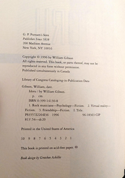 Idoru by William Gibson