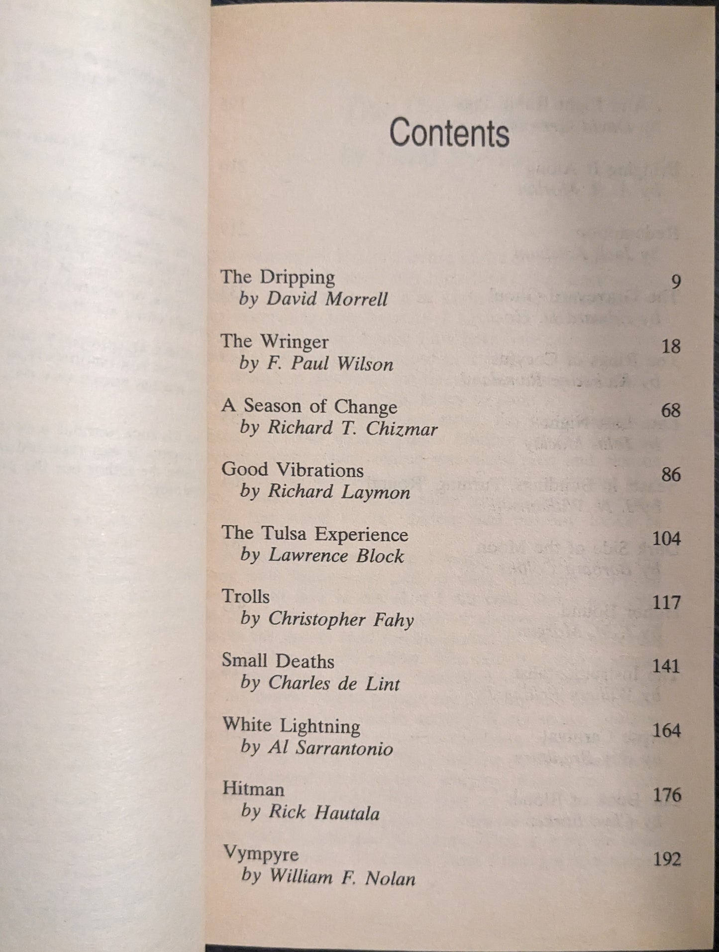 Night Screams: 22 Stories of Terror edited by Ed Gorman and Martin H. Greenberg