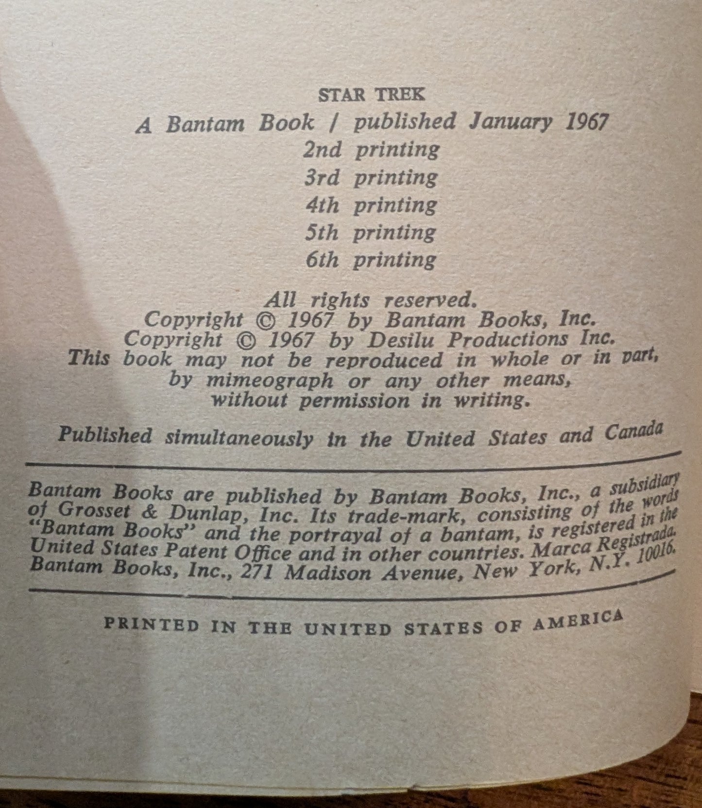 Star Trek adapted by James Blish