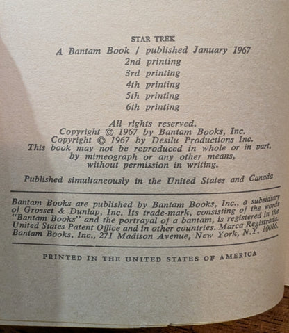 Star Trek adapted by James Blish