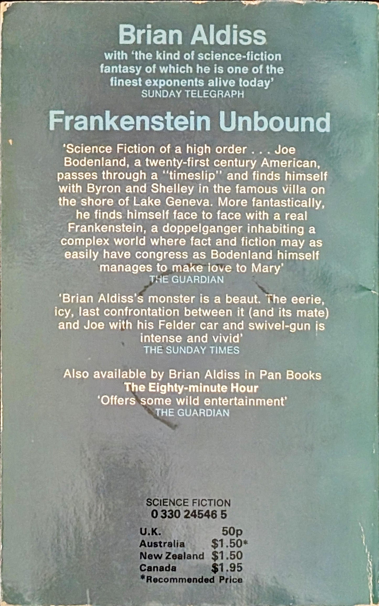 Frankenstein Unbound by Brian Aldiss