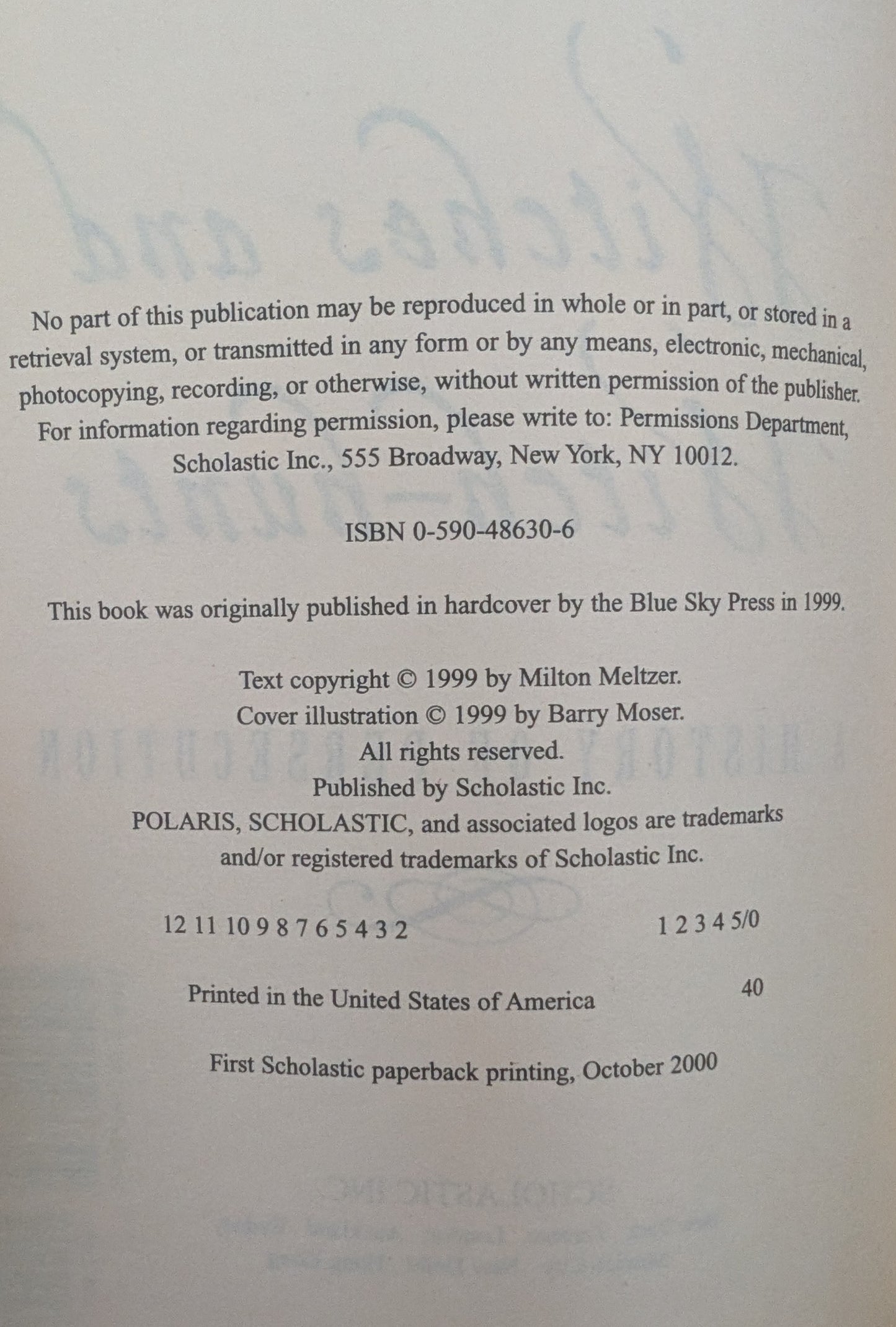 Witches and Witch-hunts: A History of Persecution by Milton Meltzer