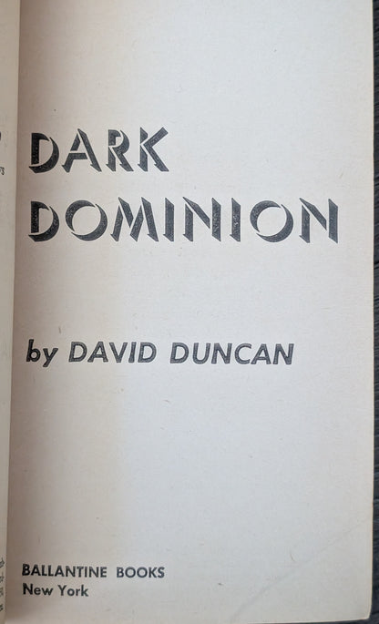 Dark Dominion by David Duncan