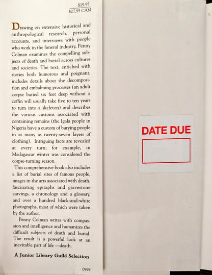 Corpses, Coffins and Crypts: A History of Burial by Penny Colman