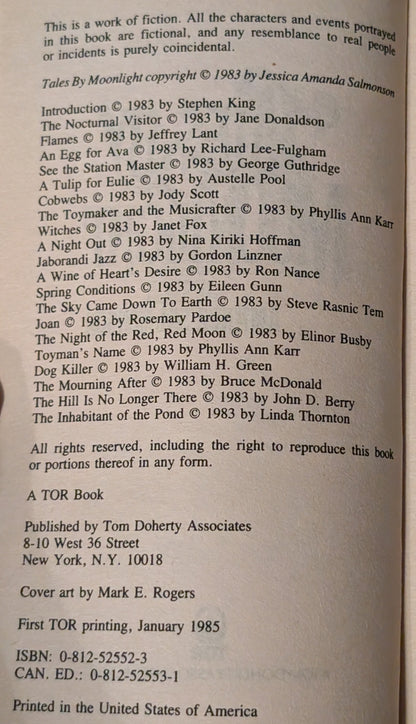 Tales by Moonlight by Jessica Amanda Salmonson