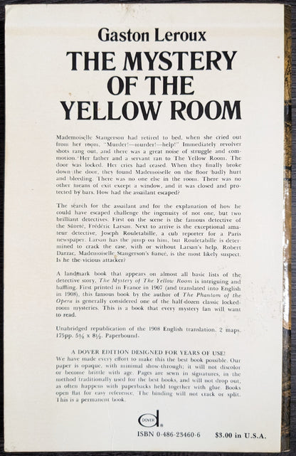 The Mystery of the Yellow Room by Gaston Leroux