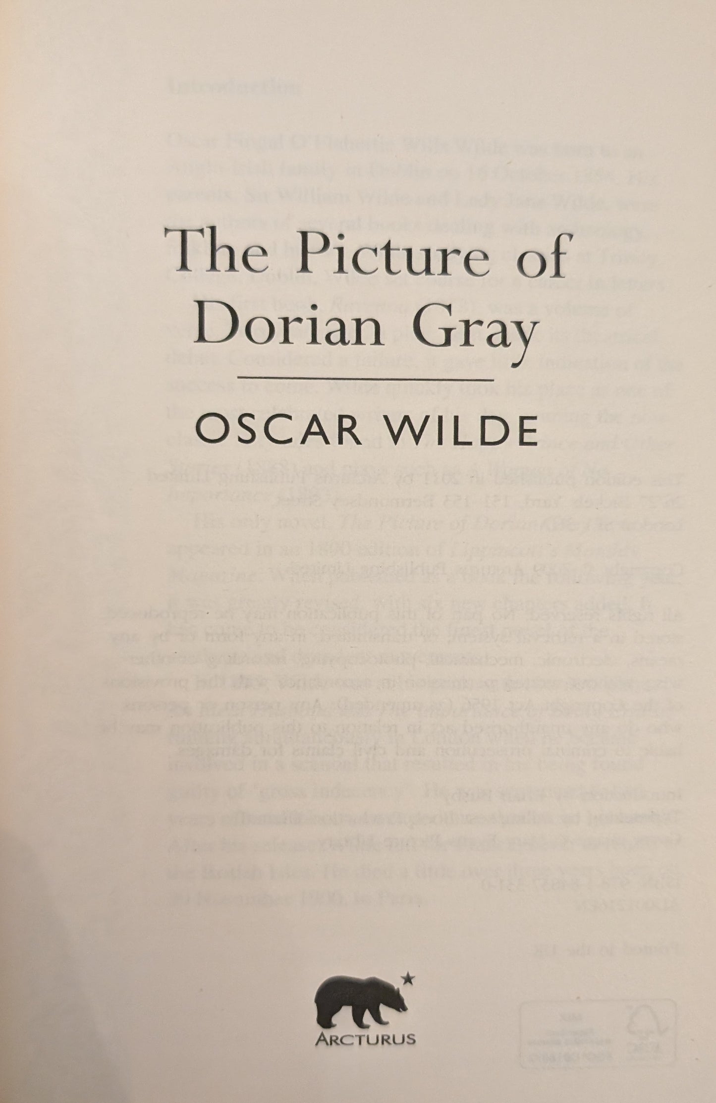 The Picture of Dorian Gray by Oscar Wilde