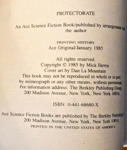 Protectorate by Mick Farren