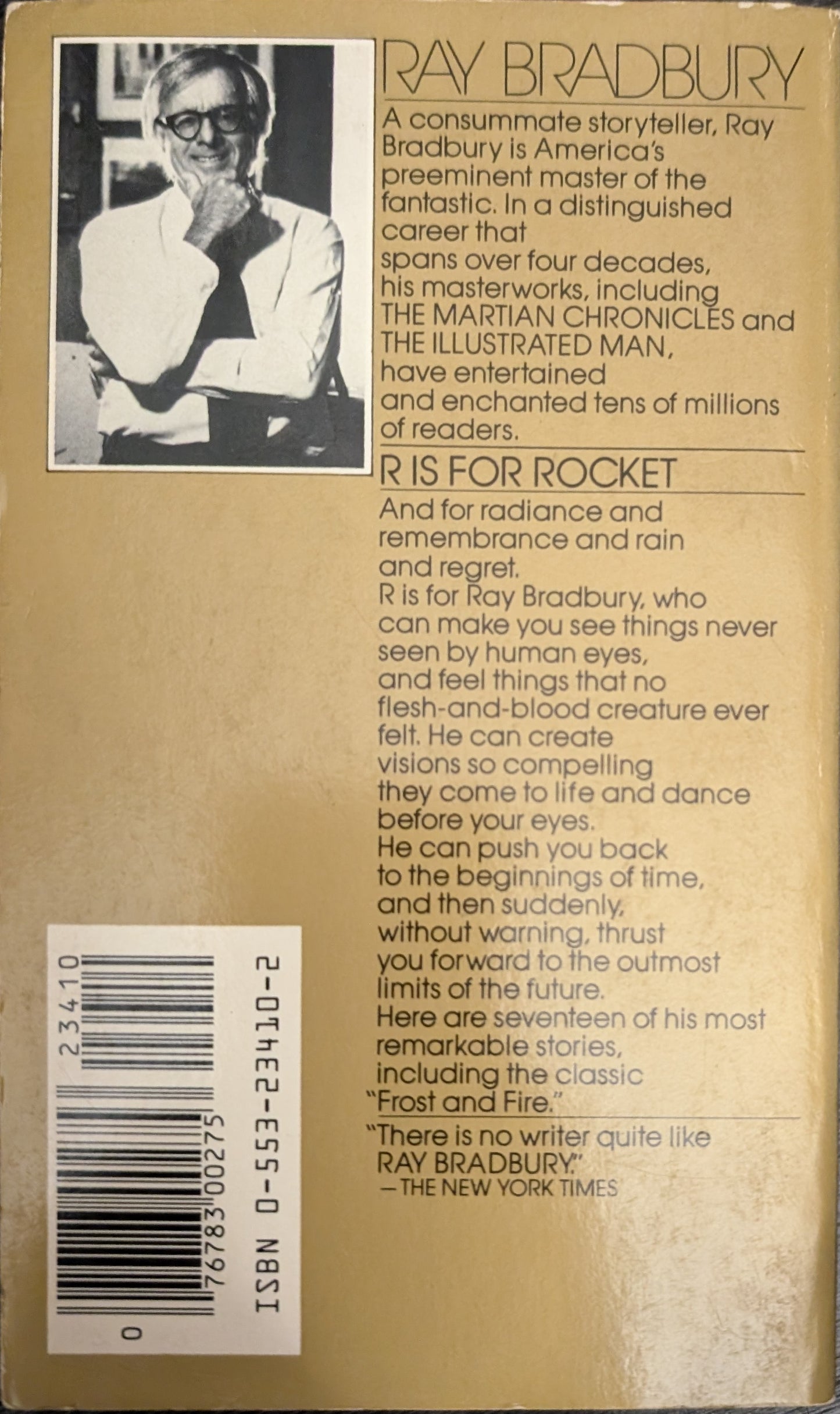 R is for Rocket by Ray Bradbury