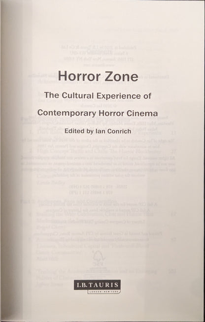 Horror Zone edited by Ian Conrich