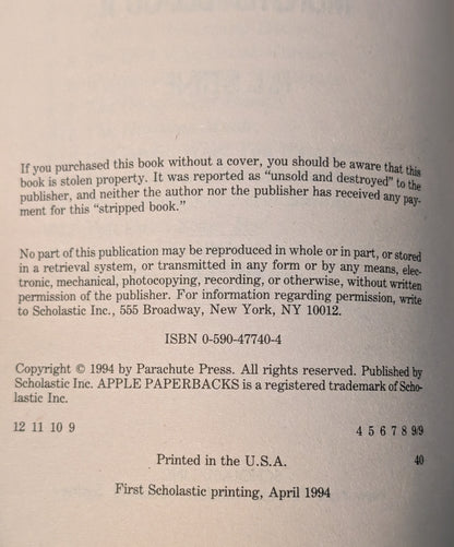 Monster Blood II (Goosebumps #18) by R.L Stine