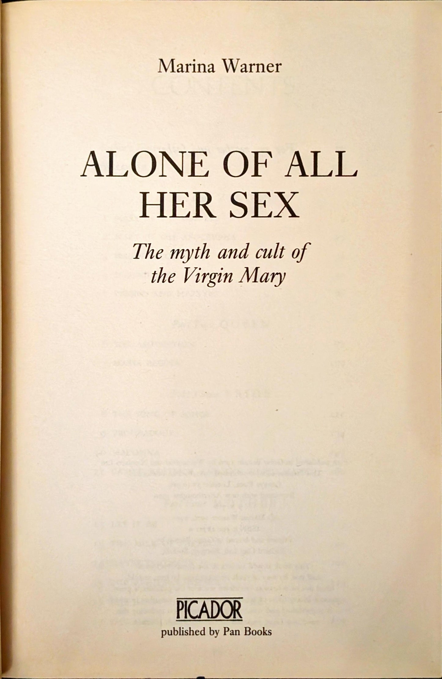 Alone of All Her Sex by Marina Warner
