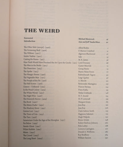 The Weird: A Compendium of Strange and Dark Stories edited by Ann and Jeff Vandermeer