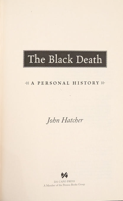 The Black Death: A Personal History by John Hatcher