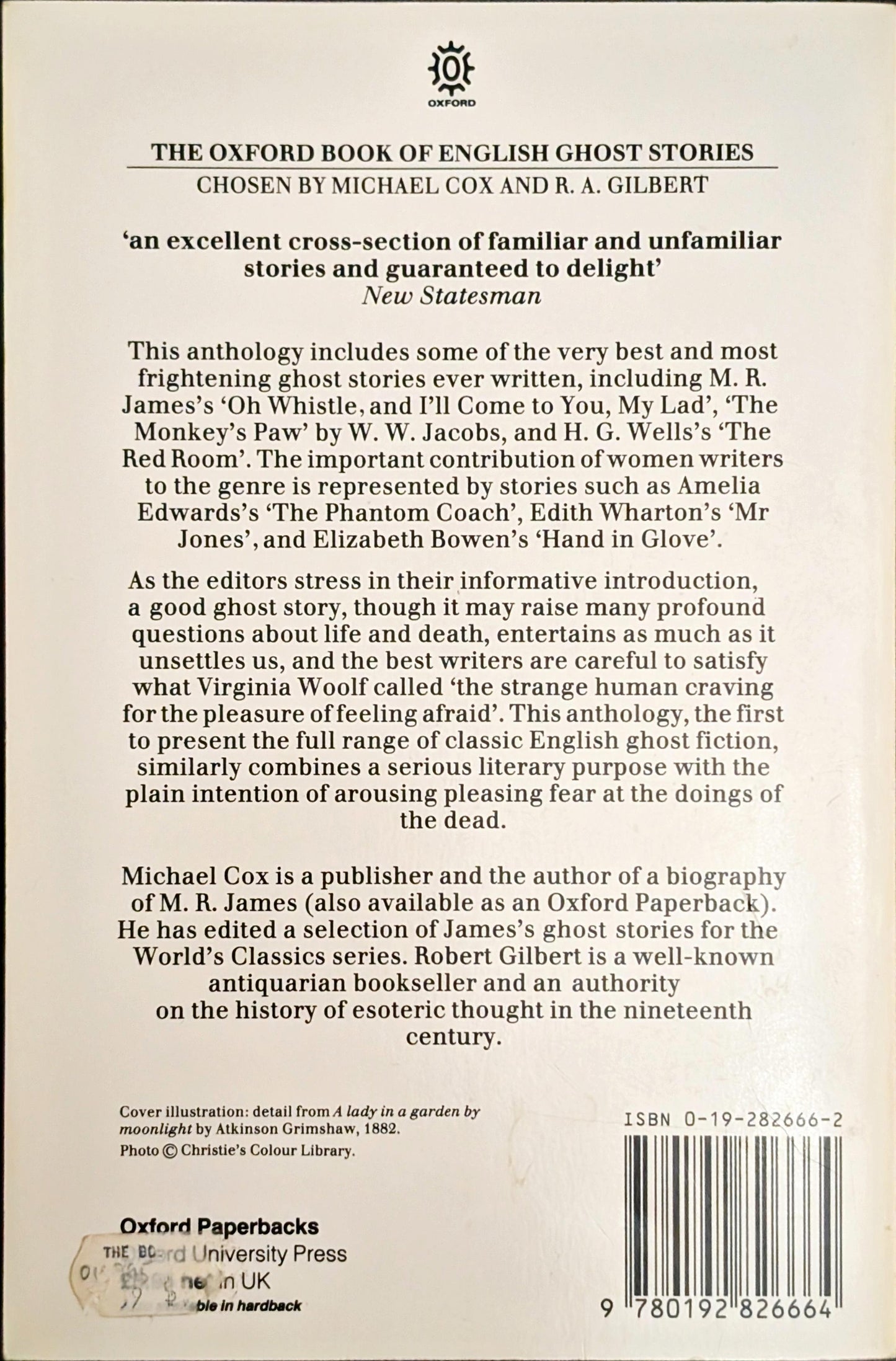 The Oxford Book of English Ghost Stories chosen by Michael Cox