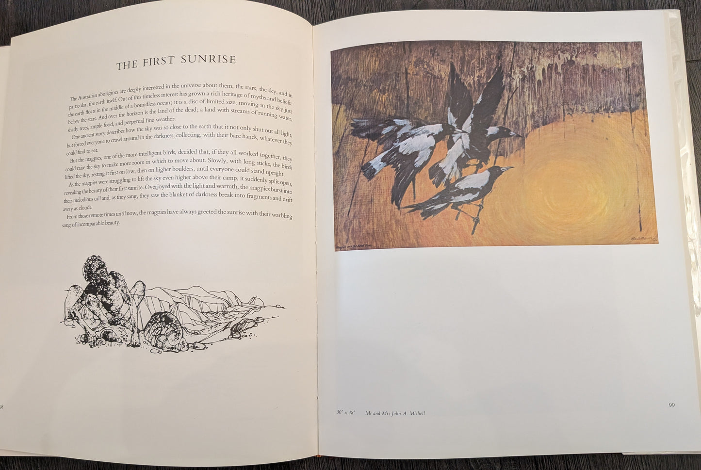 The Dreamtime Book: Australian Aboriginal Myths in Paintings by Ainslie Roberts and Text by Charles P. Mountford