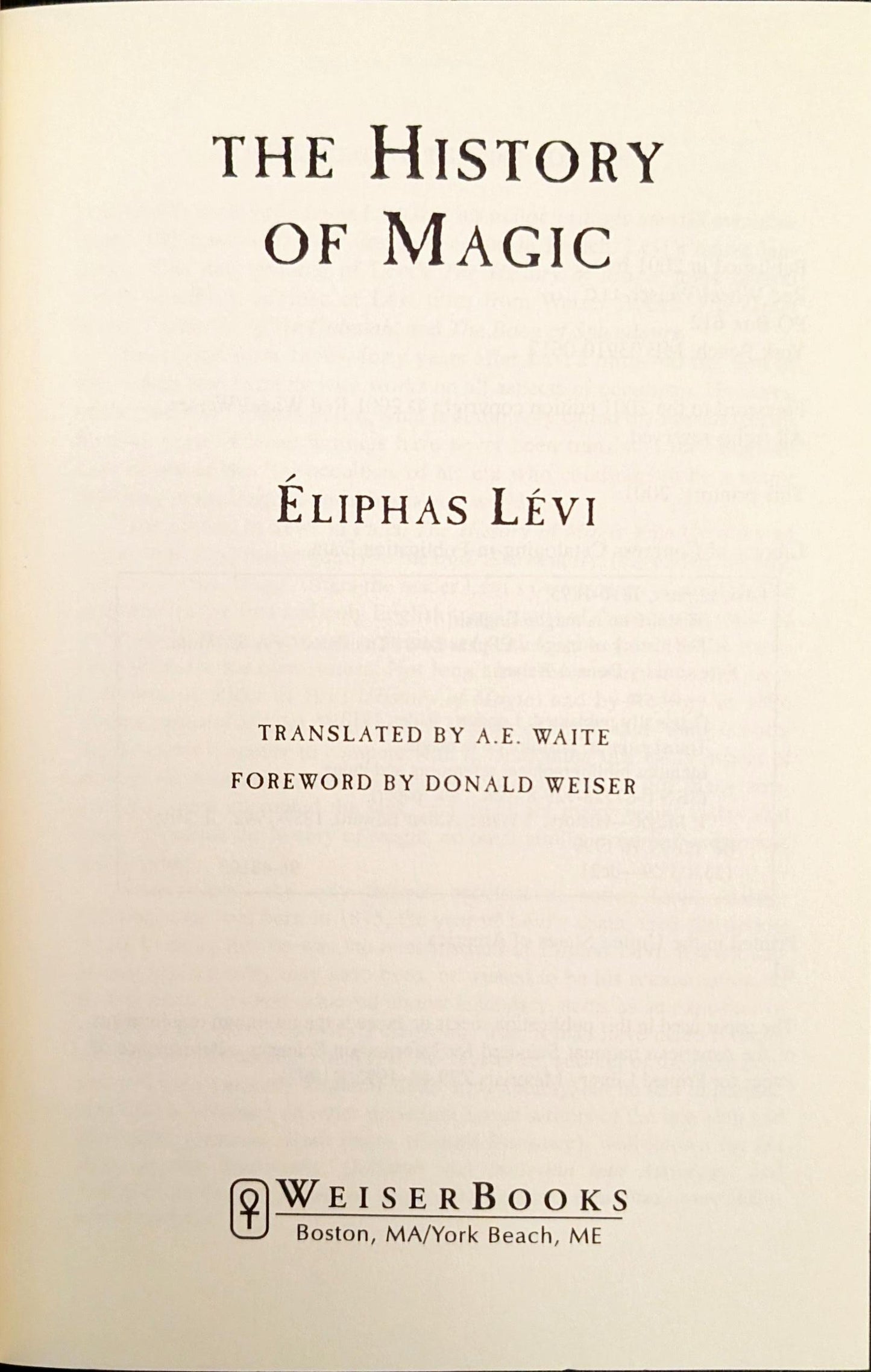 The History of Magic by Èliphas Lèvi