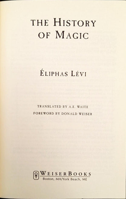 The History of Magic by Èliphas Lèvi