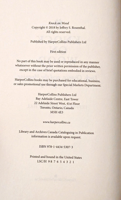 Knock on Wood: Luck, Chance, and the Meaning of Everything by Jeffrey S. Rosenthal