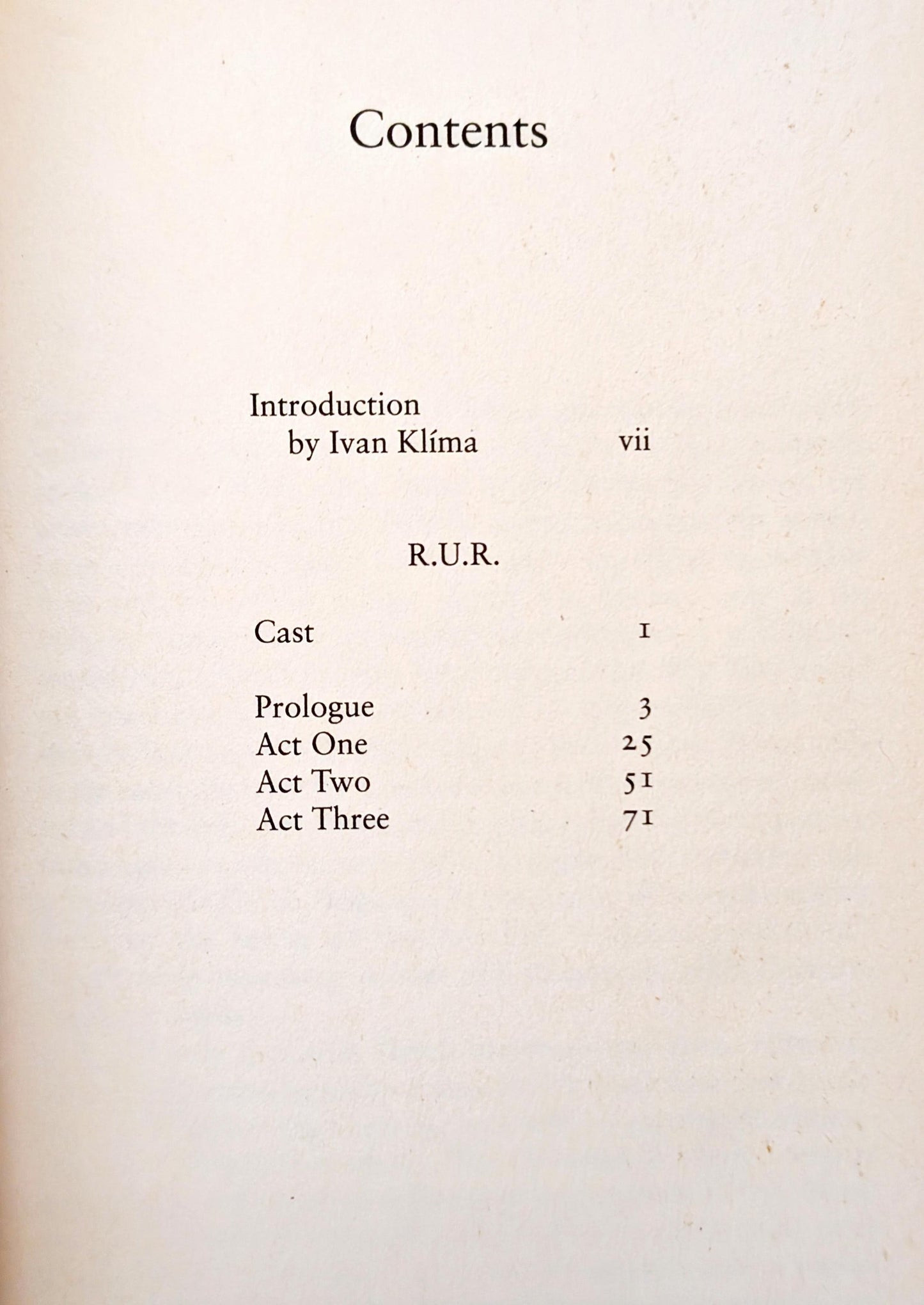 R.U.R (Rossum's Universal Robots) by Karel Capek