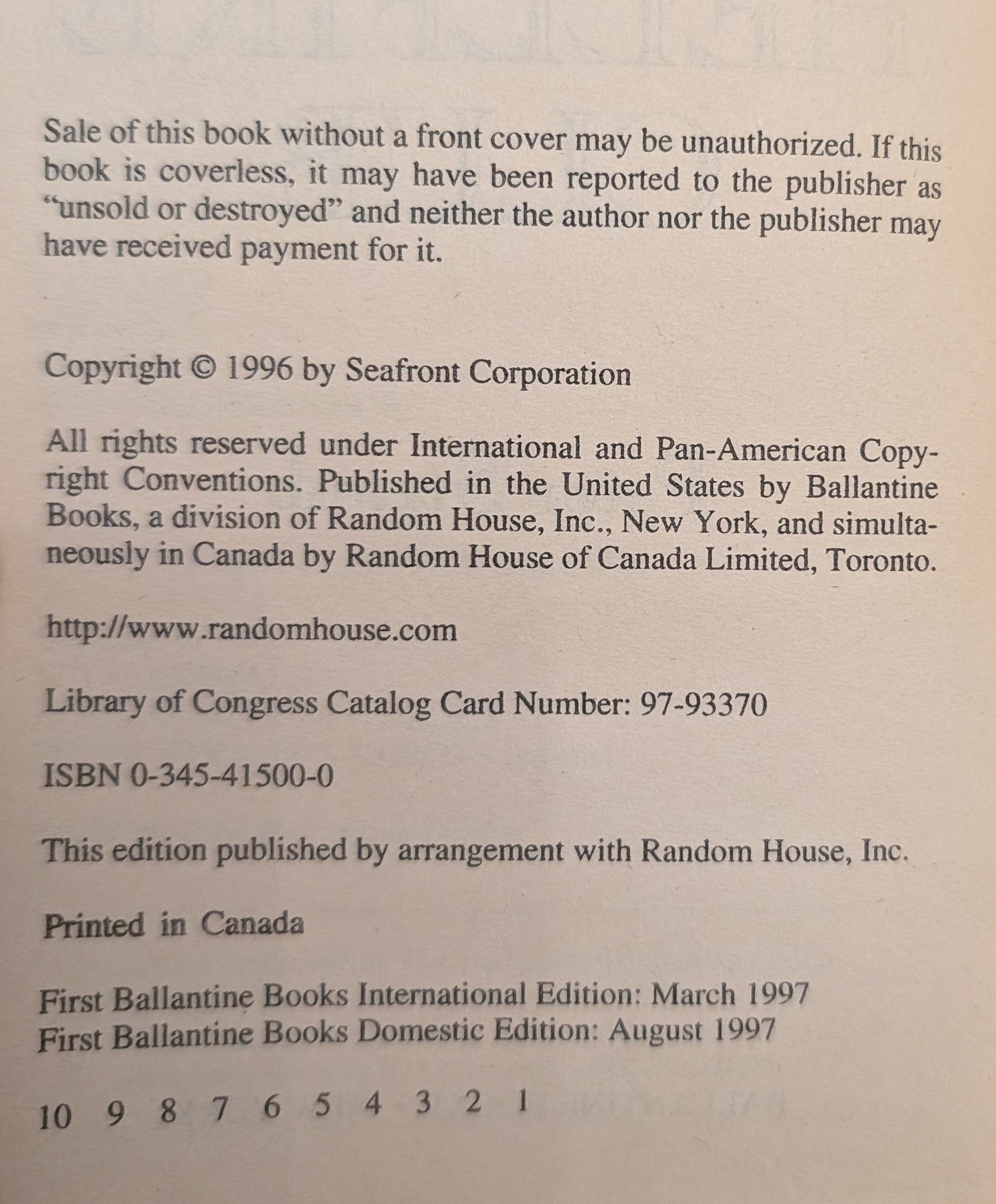 The Hellfire Club by Peter Straub