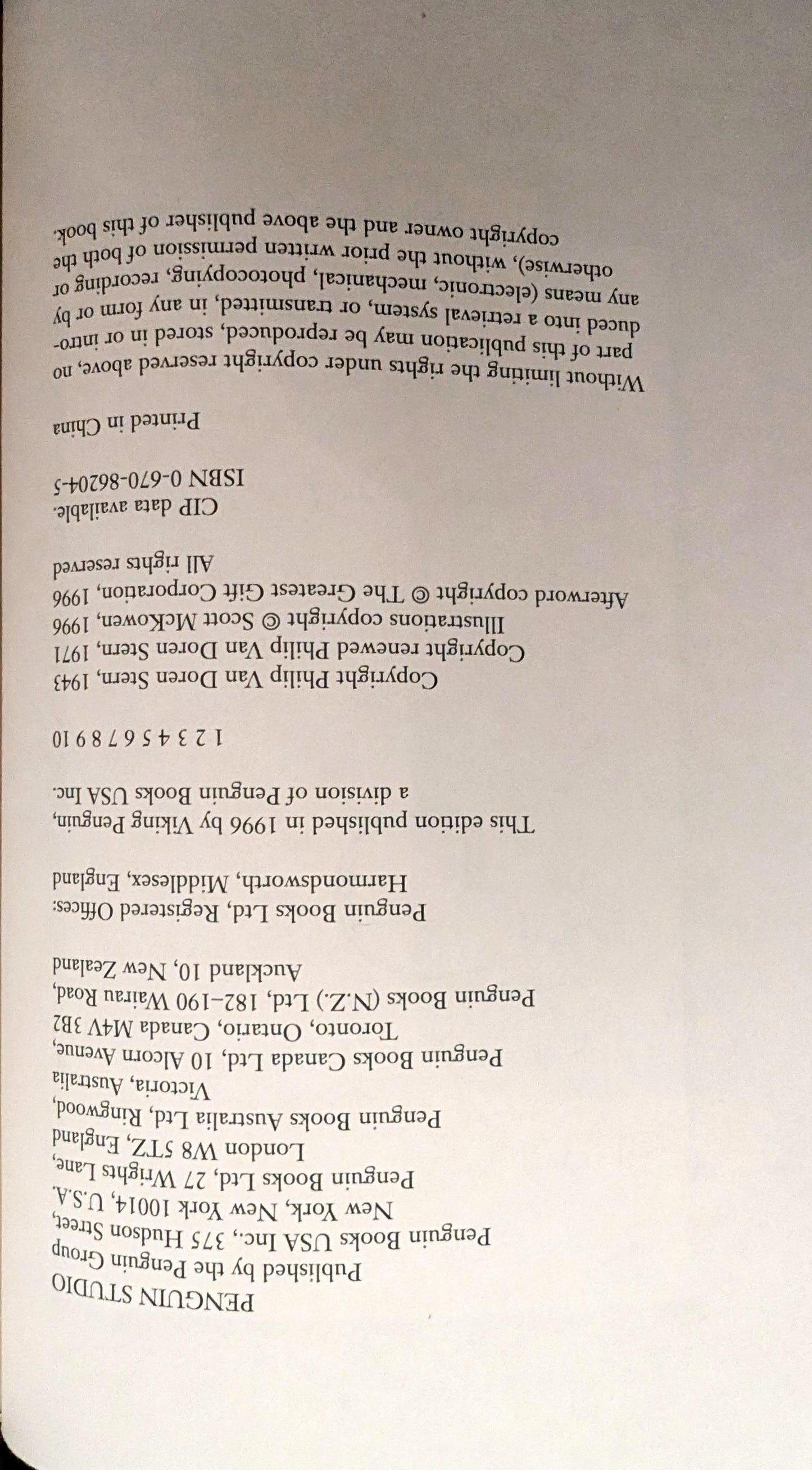 The Greatest Gift by Philip Van Doren Stern