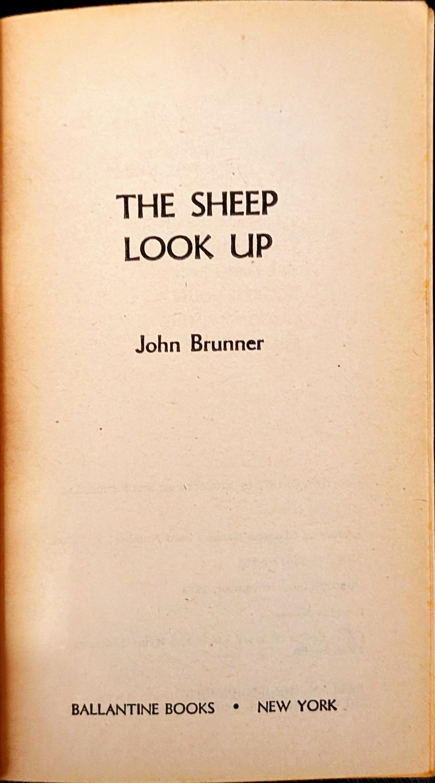The Sheep Look Up by John Brunner