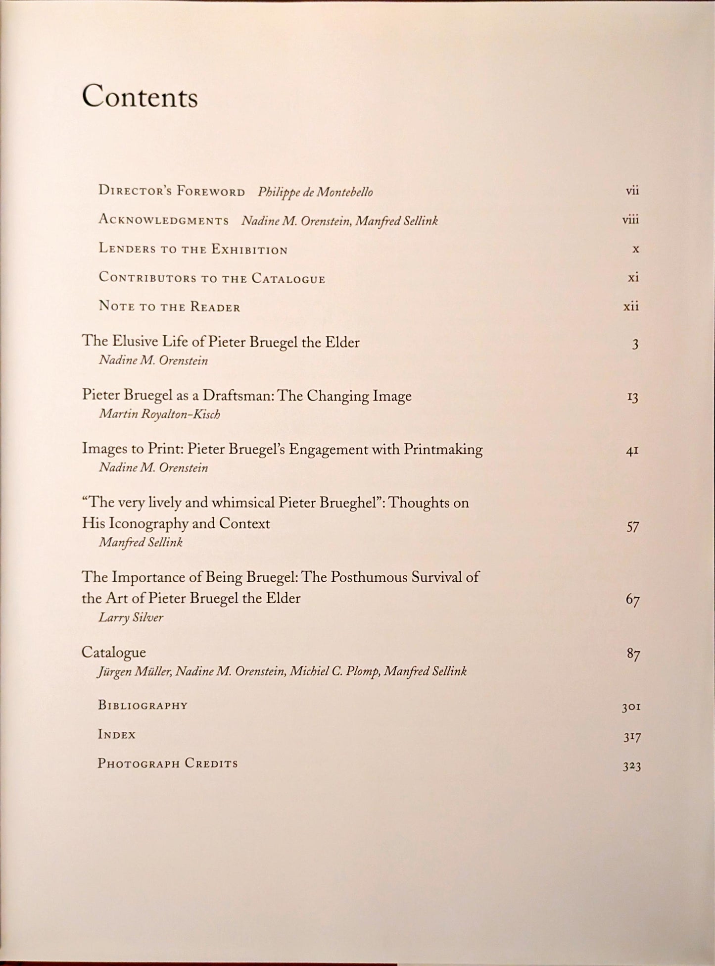 Pieter Bruegel the Elder: Drawings and Prints edited by Nadine M. Orenstein