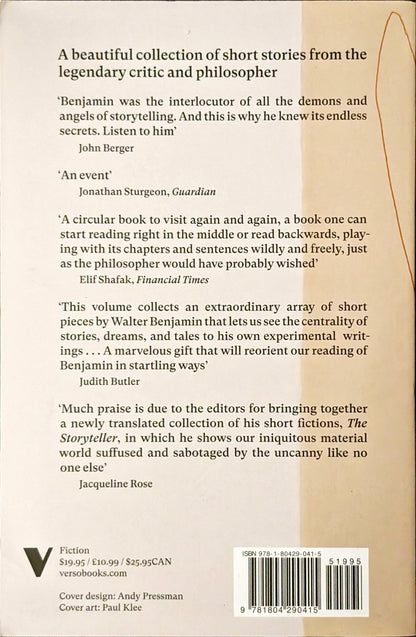 The Storyteller: Tales out of Lonilness by Walter Benjamin