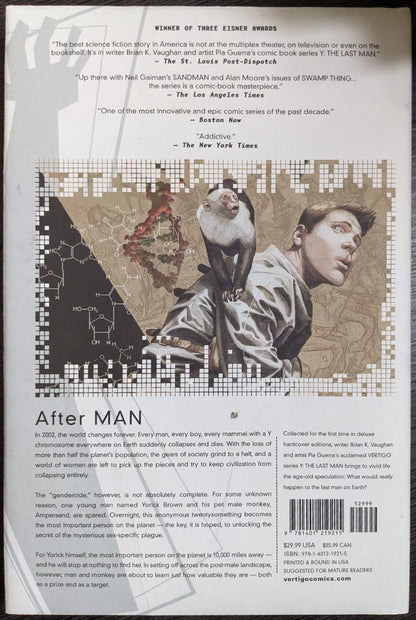 Y: The Last Man - The Deluxe Edition Book 1 by Brian K. Vaughan, Pia Guerra, Jose Marzan, Jr.