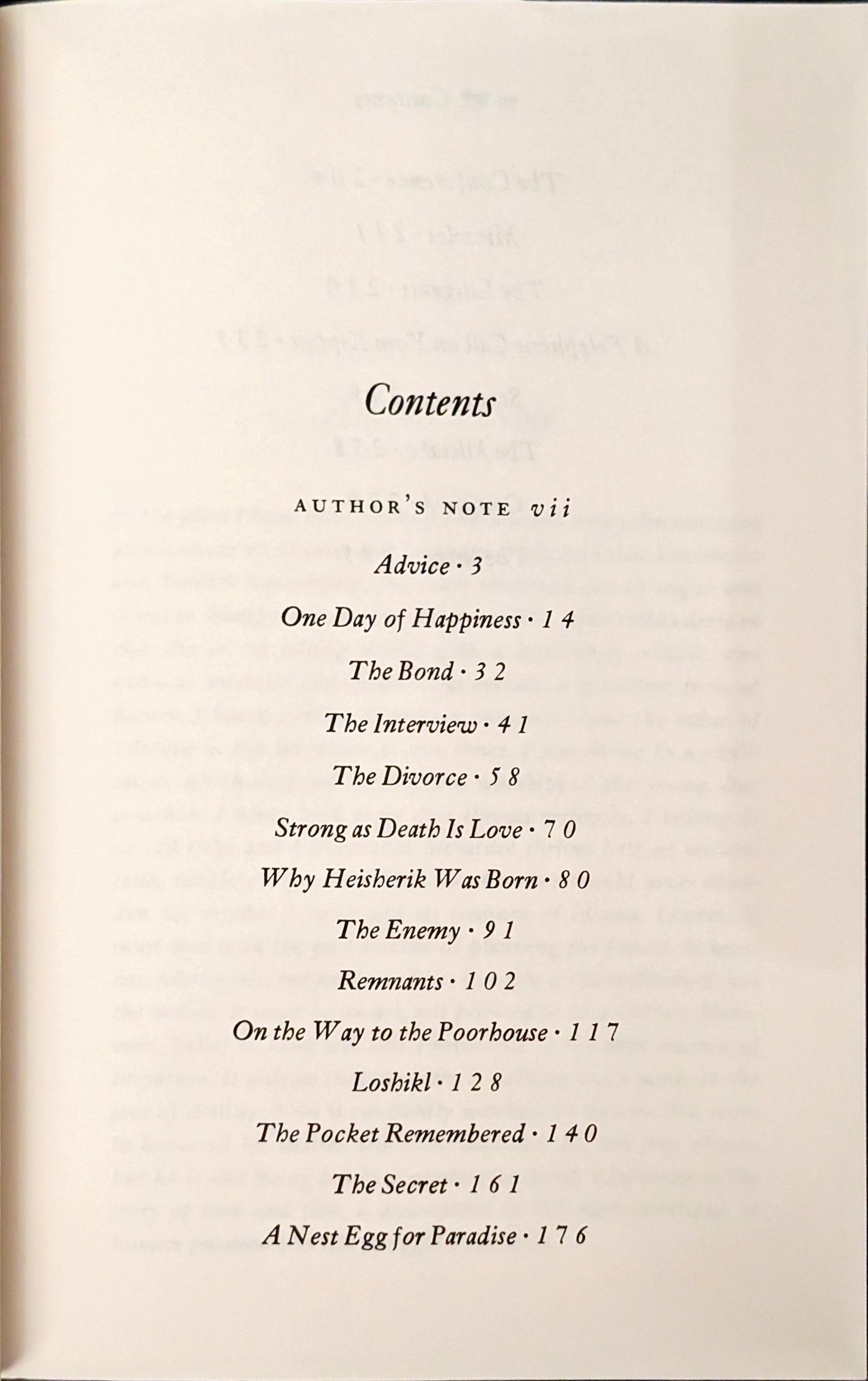 The Image and Other Stories by Isaac Bashevis Singer