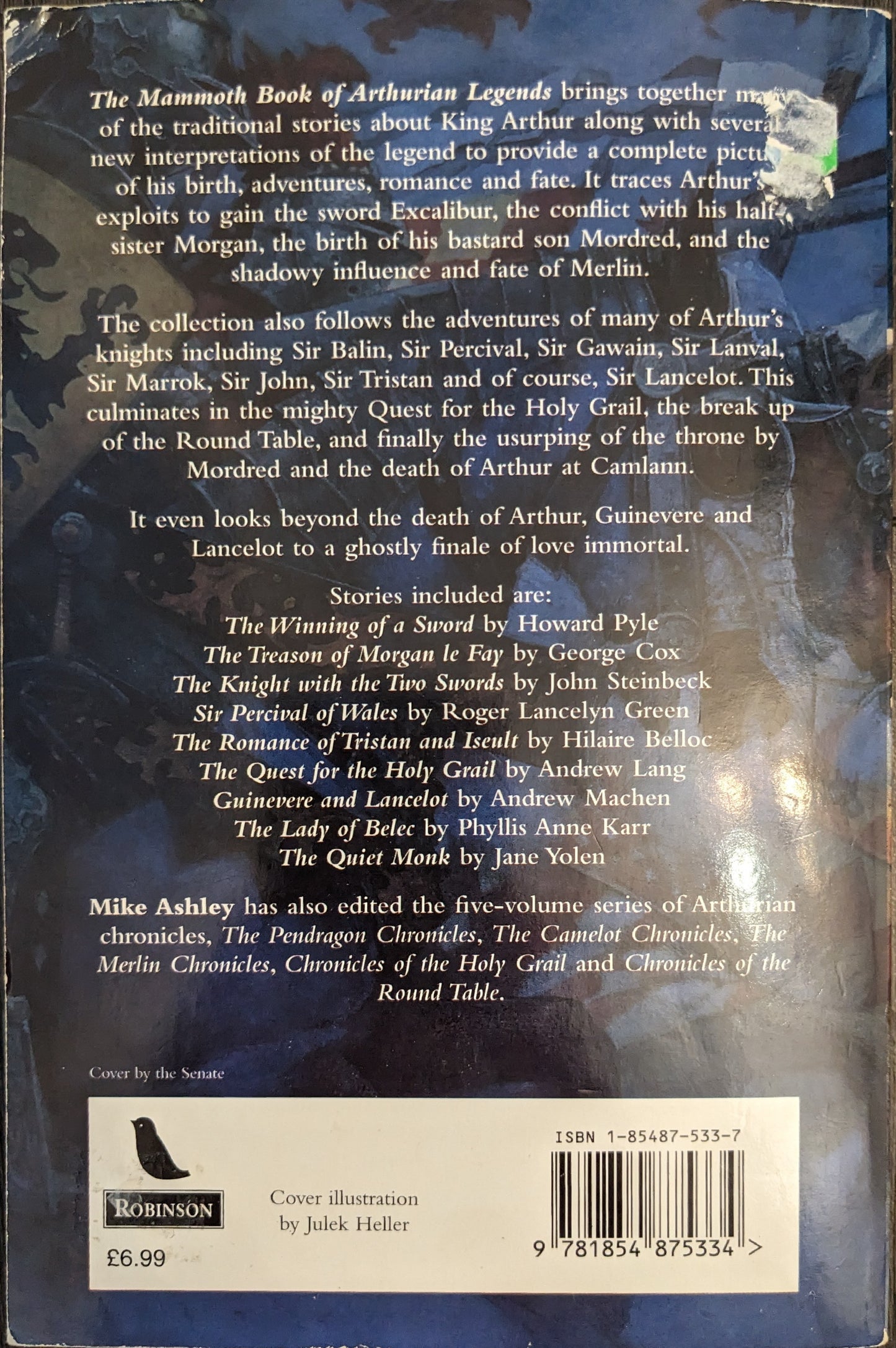 The Mammoth Book of Arthurian Legends edited by Mike Ashley