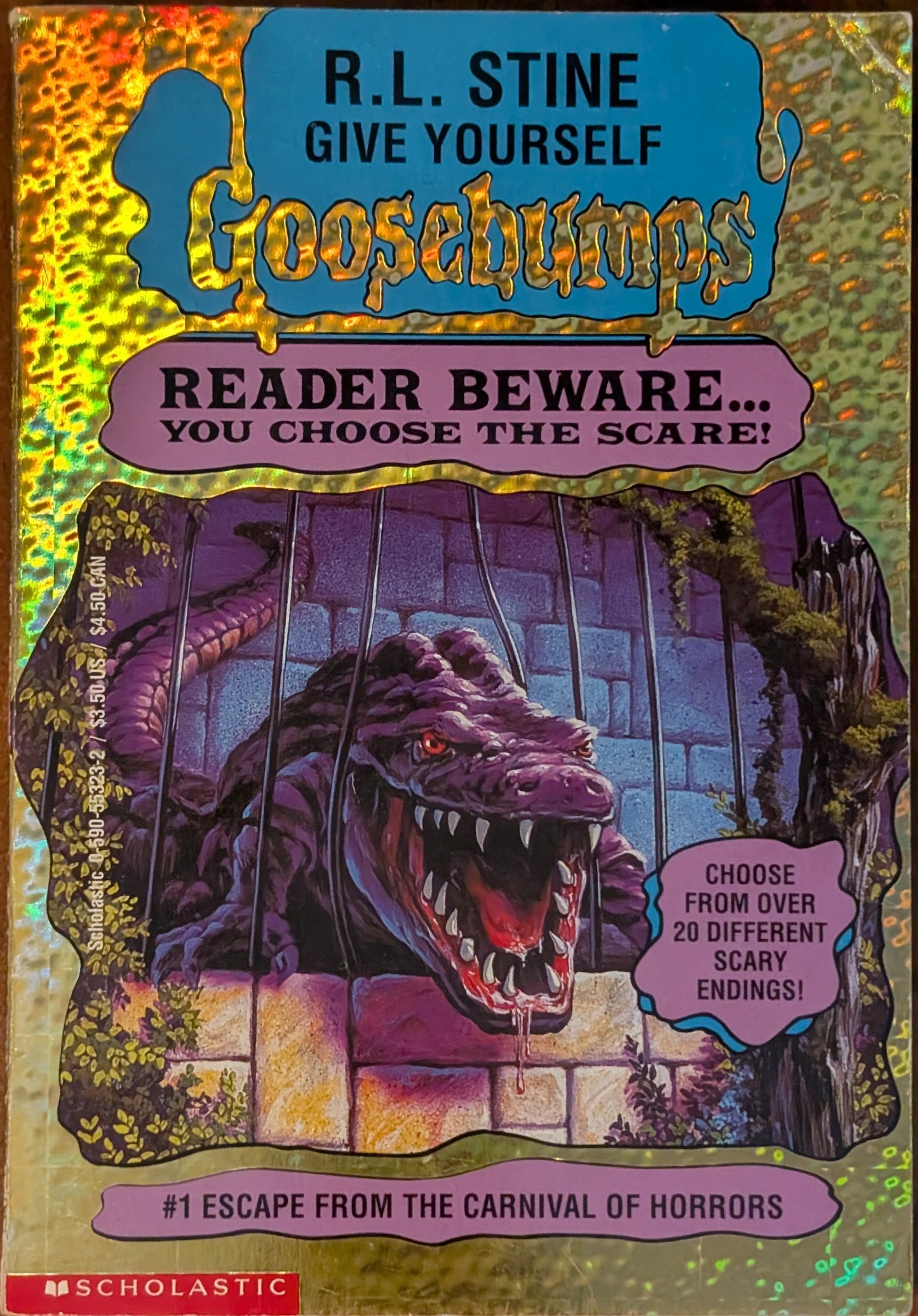 Escape from the Carnival of Horrors (Reader Beware # 1) by R.L Stine