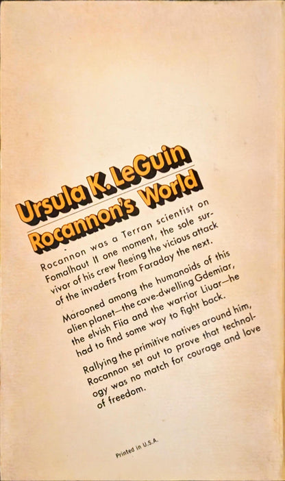 Rocannon's World by Ursula K. Le Guin